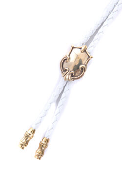 SHELLAC LOOP TIE | WHITE