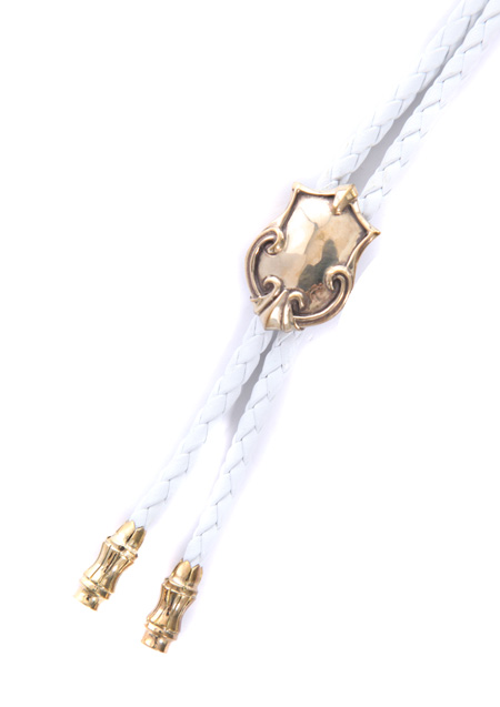 SHELLAC LOOP TIE | WHITE