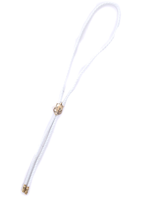 SHELLAC LOOP TIE | WHITE