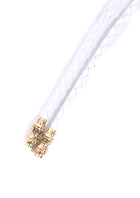 SHELLAC LOOP TIE | WHITE