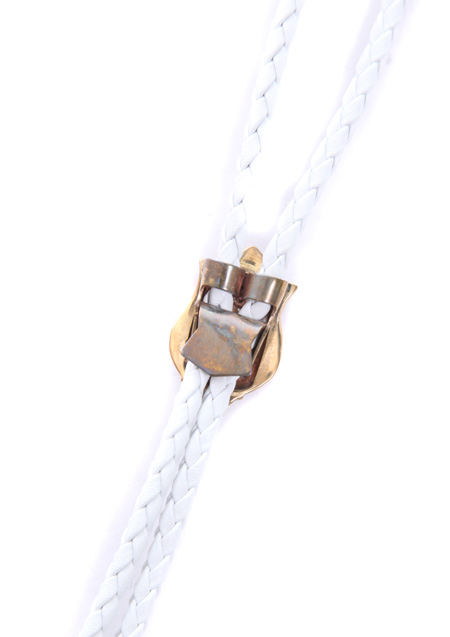 SHELLAC LOOP TIE | WHITE