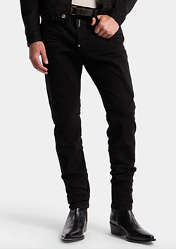 DSQUARED2 GARMENT DYED TEDDY JEANS | 470BLUE