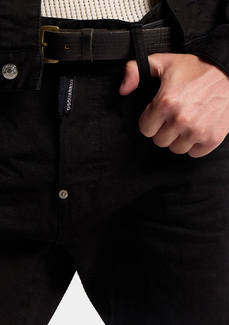 DSQUARED2 GARMENT DYED TEDDY JEANS | 470BLUE