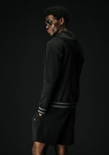 1PIU1UGUALE3 SPORT ZIP UP PARKA | 9988BlackCharcoal