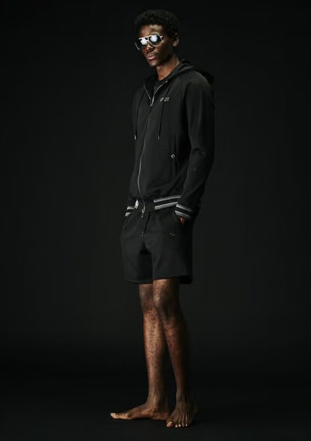 1PIU1UGUALE3 SPORT ZIP UP PARKA | 9988BlackCharcoal