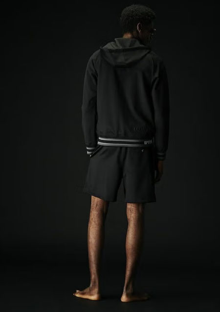 1PIU1UGUALE3 SPORT ZIP UP PARKA | 9988BlackCharcoal