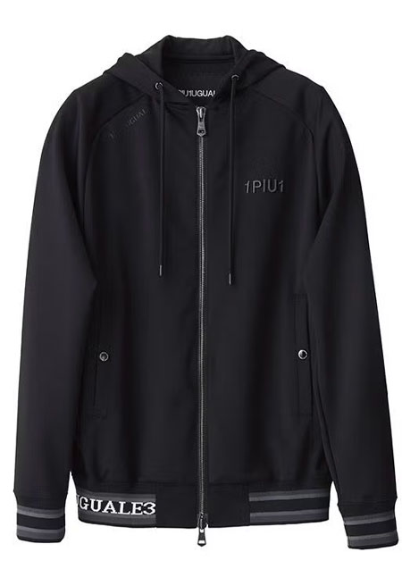 1PIU1UGUALE3 SPORT ZIP UP PARKA | 9988BlackCharcoal