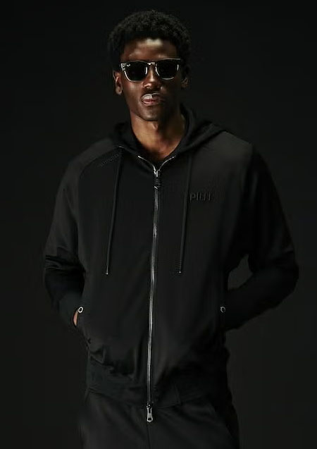 1PIU1UGUALE3 SPORT ZIP UP PARKA | 99BLACK