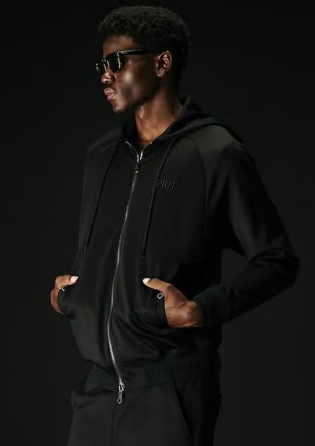 1PIU1UGUALE3 SPORT ZIP UP PARKA | 99BLACK