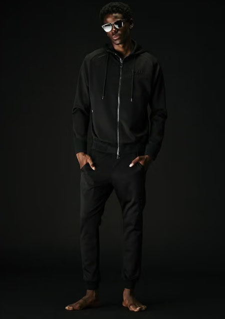 1PIU1UGUALE3 SPORT ZIP UP PARKA | 99BLACK