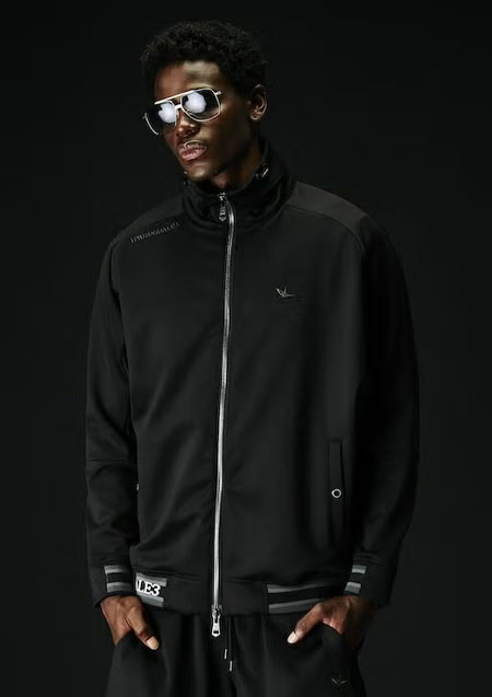 1PIU1UGUALE3 SPORT NEW ZIP STAND | 99/88 Black Charcoal