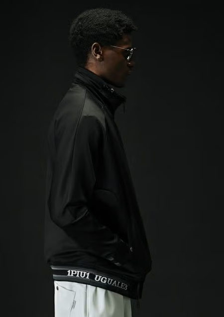 1PIU1UGUALE3 SPORT NEW ZIP STAND | 99/88 Black Charcoal