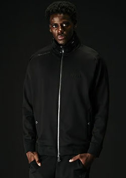1PIU1UGUALE3 SPORT NEW ZIP STAND | 99Black