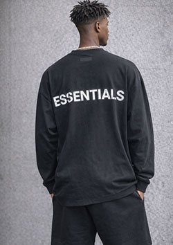 FOG ESSENTIALS REFLECTOR LOGO LS TEE | BLACK
