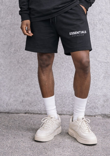 FOG ESSENTIALS 21SS SWEAT SHORTS | BLACK