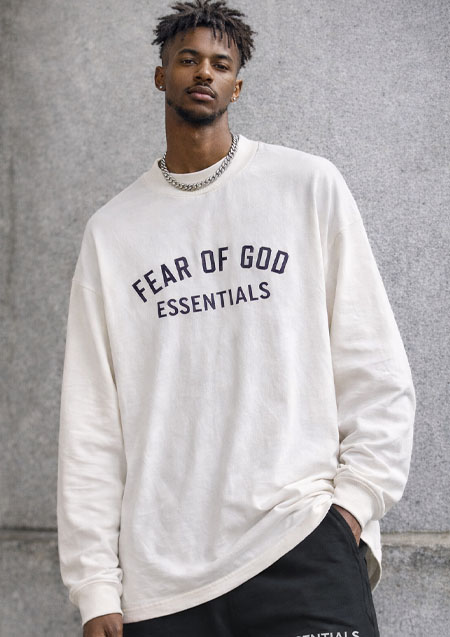 FOG ESSENTIALS 24FW ARCH LOGO LS TEE | SHELL