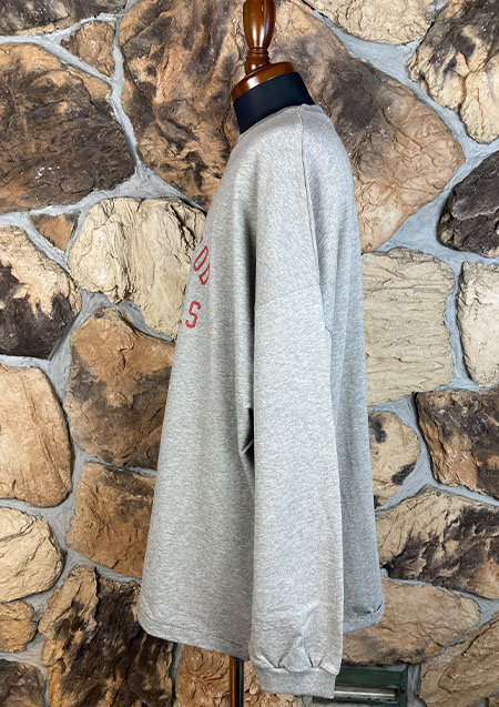 FOG ESSENTIALS 24FW ARCH LOGO LS TEE | DK/H.GREY