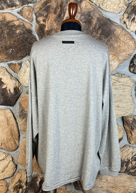 FOG ESSENTIALS 24FW ARCH LOGO LS TEE | DK/H.GREY