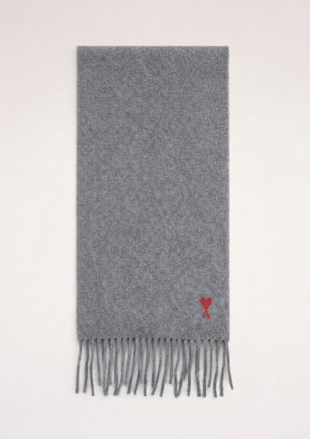 AMI PARIS LOGO MUFFLER | 061GRAY