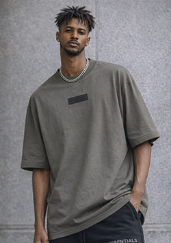 FOG ESSENTIALS 24SS RUBBER TAG SS TEE | INK