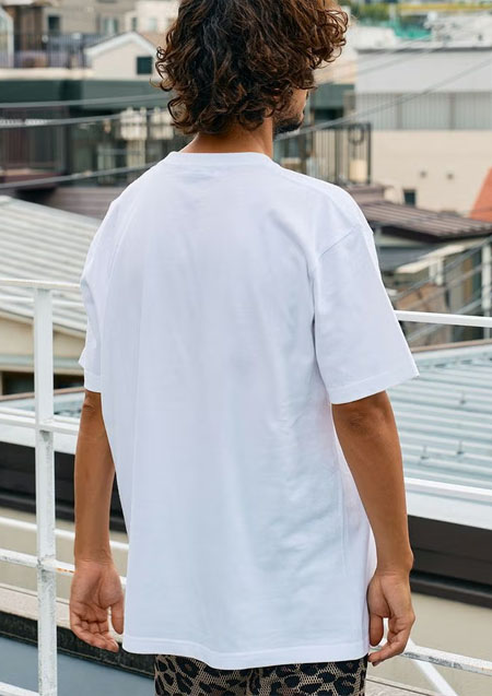 STUD MUFFIN 8oz5.6ozコットン天竺 ターゲットベアフォームプリントSSシャツ Tシャツ | WHITE