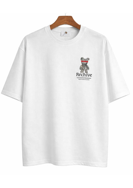 2nd Archive BEAR CAPTUREDTee | WHITE