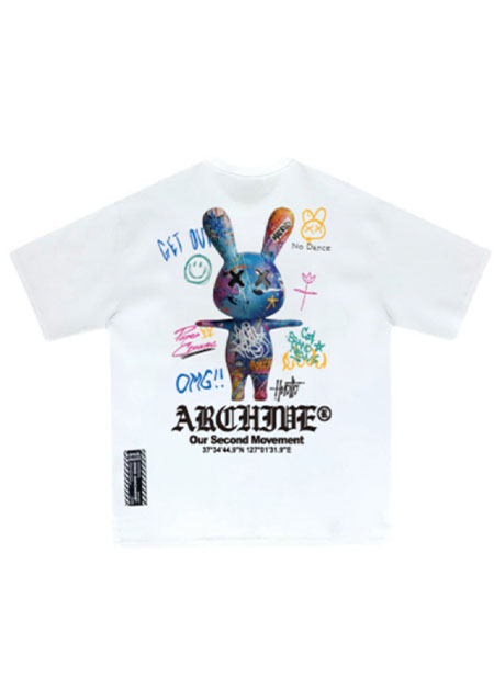 2nd Archive RABBIT Tee | WHITE