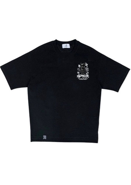 2nd Archive CROSS BEAR Tee | BLACK