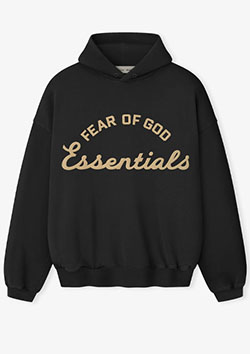 FOG ESSENTIALS Training 90s Hoodie  | FADED BLACK