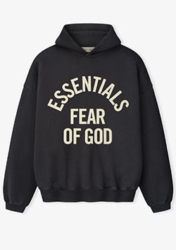 FOG ESSENTIALS Campus 90s Hoodie  | FADED BLACK