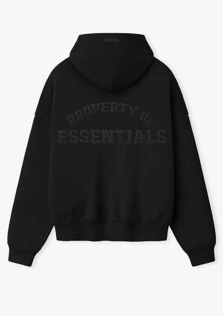 FOG ESSENTIALS Property Lounge Half Zip Hoodie  | BLACK