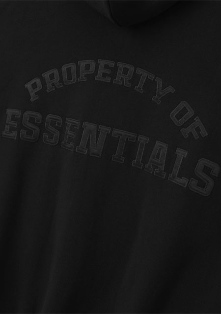 FOG ESSENTIALS Property Lounge Half Zip Hoodie  | BLACK