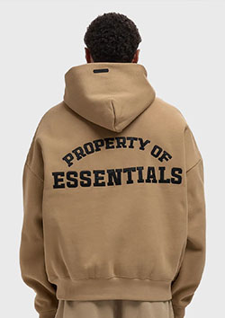 FOG ESSENTIALS Property Lounge Half Zip Hoodie  | DUNE