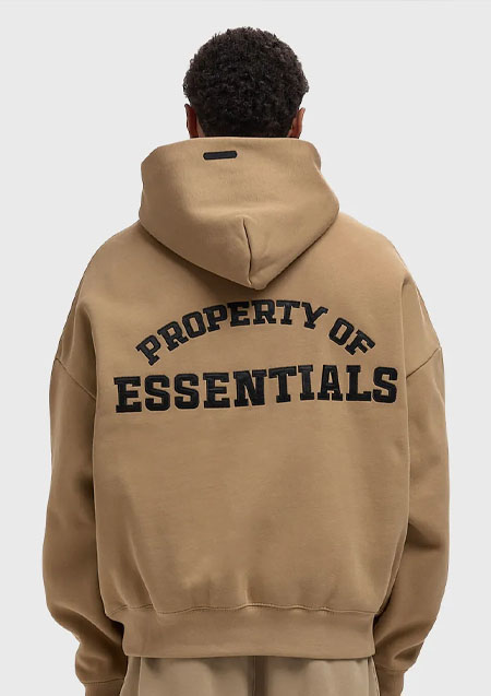 FOG ESSENTIALS Property Lounge Half Zip Hoodie  | DUNE