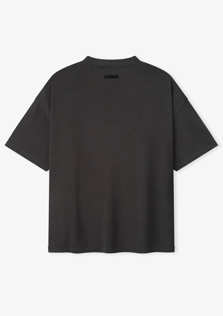 FOG ESSENTIALS Campus 90s Short Sleeve Tee | FADED BLACK¥¥