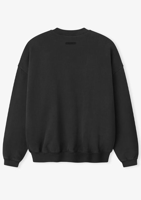 FOG ESSENTIALS Campus 90s Crewneck Sweatshirt | FADED BLACK
