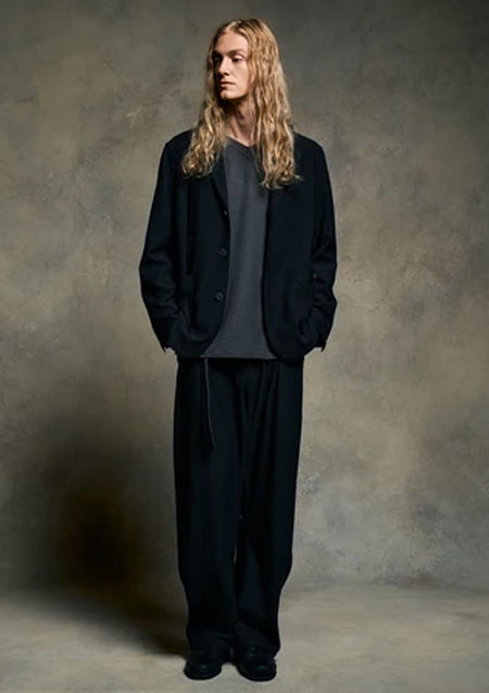 wjk relax banana slacks | black99