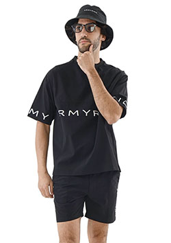 ARMYRICH (26SS)ストレッチペーパーナイロンTシャツ | BLACK