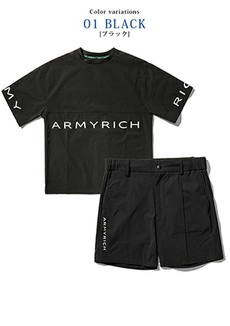 ARMYRICH (26SS)ストレッチペーパーナイロンTシャツ | BLACK