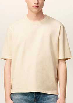 AMI PARIS ヘビーコットンジャージー Ami de Coeur Tシャツ | 136IVORY