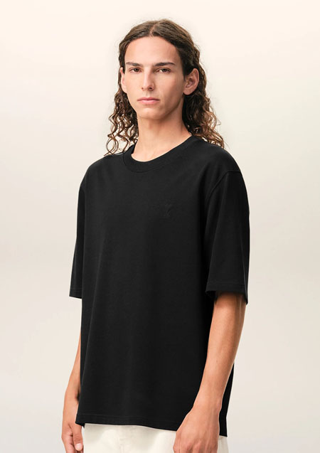 AMI PARIS ヘビーコットンジャージー Ami de Coeur Tシャツ | 136IVORY