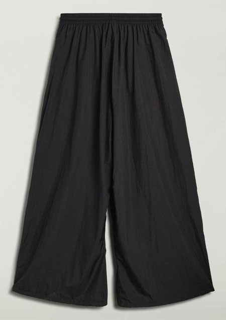Y-3 RAW EDGE 3 STRIPES WIDE PANTS | BLACK
