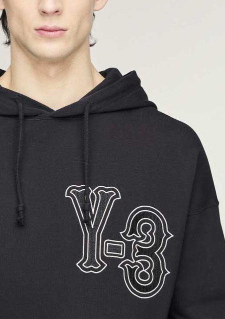 Y-3 ELITE 5 GFX HOODIE | BLACK