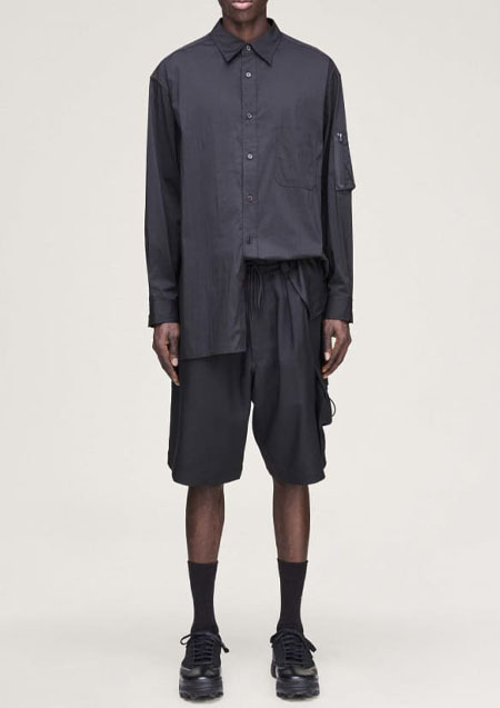 Y-3 SPORT UNIFORM CARGO SHORTS | BLACK
