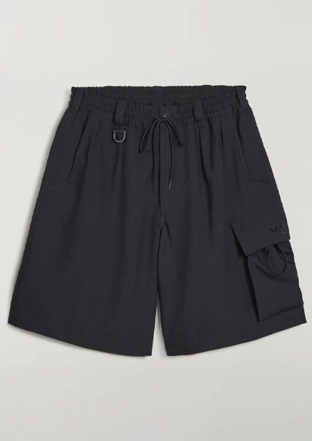 Y-3 SPORT UNIFORM CARGO SHORTS | BLACK