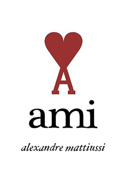 AMI PARIS コットンピケ Ami de Coeur ポロシャツ | 100WHITE