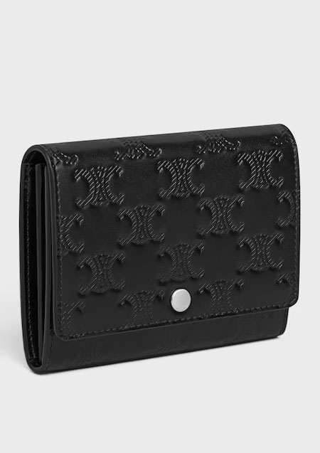 CELINE MONOGRAM CARD CASE | 38SI BLACK