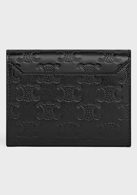 CELINE MONOGRAM CARD CASE | 38SI BLACK
