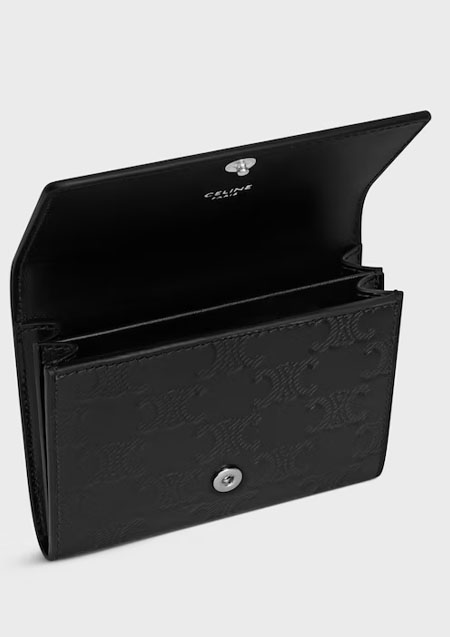 CELINE MONOGRAM CARD CASE | 38SI BLACK