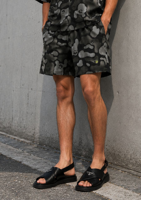 BARROW CAMO SHORTS | 110BLACK